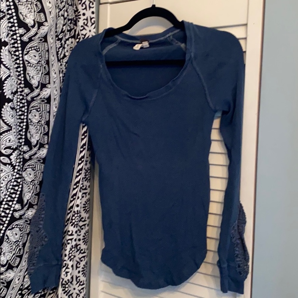 Aqua long sleeve.